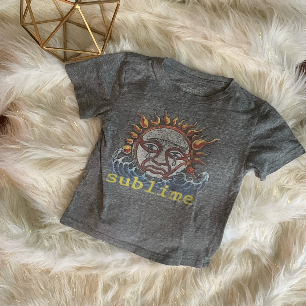 LIVE NATION Merchandise Heather Grey Sublime T Shirt Girls 4 4T